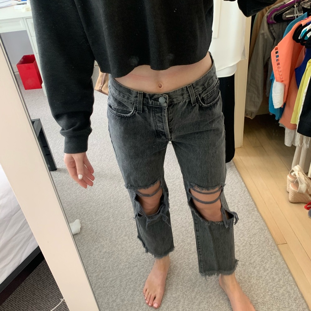 Carmar Ripped Gray Jeans